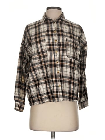 LA Hearts Long Sleeve Button-Down Shirt (view 1)