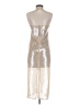 A.L.C. 100% Polyester Metallic Silver Cocktail Dress Size XXS - photo 2