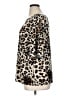 Susan Graver Animal Print Brown 3/4 Sleeve Blouse Size XL - photo 5