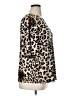 Susan Graver Animal Print Brown 3/4 Sleeve Blouse Size XL - photo 4