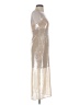A.L.C. 100% Polyester Metallic Silver Cocktail Dress Size XXS - photo 4