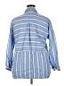 J.Jill 100% Linen Stripes Blue 3/4 Sleeve Button-Down Shirt Size 3XEstimated - photo 2