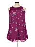 Eyeshadow 100% Polyester Purple Sleeveless Blouse Size 10 - photo 1