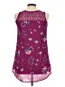 Eyeshadow 100% Polyester Purple Sleeveless Blouse Size 10 - photo 2