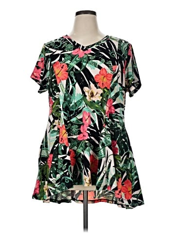 Attitudes by Renee Short Sleeve Blouse (view 1)