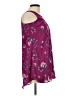 Eyeshadow 100% Polyester Purple Sleeveless Blouse Size 10 - photo 4