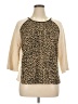 Zenergy by Chico's Animal Print Tan Pullover Sweater Size XL (3) - photo 1