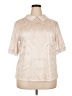 Unbranded Ivory Short Sleeve Blouse Size 2X - photo 1
