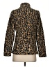 Calvin Klein 100% Polyester Animal Print Brown Jacket Size S - photo 2