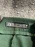 Zara Solid Green Dress Pants Size XS - photo 7