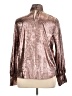 Ryegrass Metallic Brown Long Sleeve Blouse Size XL - photo 2