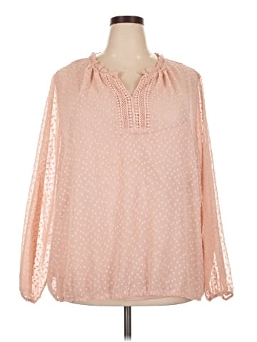 Liz Claiborne Long Sleeve Blouse (view 1)