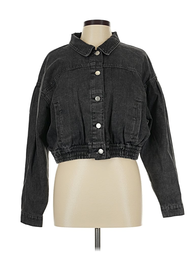 Pre-owned Hyfve Denim Jacket In Black