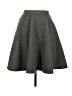 Comme Toi 100% Polyester Chevron-herringbone Gray Formal Skirt Size S - photo 1