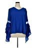 Umgee 100% Polyester Blue 3/4 Sleeve Blouse Size XL - photo 1
