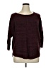 Boutique + 100% Acrylic Burgundy Pullover Sweater Size 0X Plus - photo 1