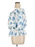 Unbranded 100% Polyester Blue 3/4 Sleeve Blouse Size XL - photo 5