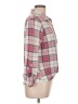 Just Be... Plaid Pink Long Sleeve Blouse Size L - photo 4
