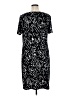 Roz & Ali Graphic Black Casual Dress Size 1X - photo 2