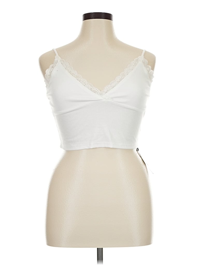 Pre-owned Cider Sleeveless Top White Sweetheart Neckline Tops