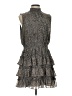 1.State 100% Polyester Animal Print Gray Cocktail Dress Size L - photo 1