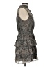 1.State 100% Polyester Animal Print Gray Cocktail Dress Size L - photo 4