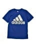 Adidas 100% Polyester Blue Active T-Shirt Size L (kids) - photo 1