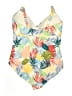 Emerald Bay Tropical Yellow One Piece Swimsuit Size 20 - photo 2