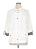 Karen Scott Sport Stripes White Raincoat Size XL - photo 1