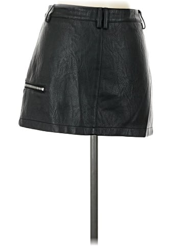 Topshop Faux Leather Skirt (view 2)
