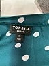 Torrid 100% Polyester Polka Dots Teal 3/4 Sleeve Blouse Size 5X Plus (5) - photo 7
