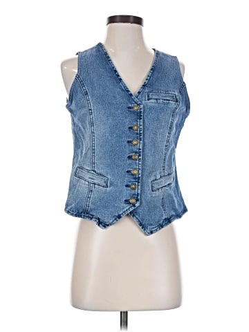 DG^2 by Diane Gilman Denim Vest (view 1)