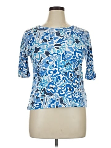 Lauren by Ralph Lauren Short Sleeve Blouse (view 1)