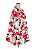 Maggie Barnes 100% Polyester Floral Red 3/4 Sleeve Blouse Size 24 (6) - photo 4