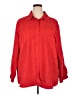 Avenue 100% Polyester Red Long Sleeve Blouse Size 26 - 28 Plus - photo 1