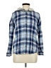 No Boundaries Plaid Blue Long Sleeve Button-Down Shirt Size M - photo 1