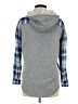 No Boundaries Plaid Blue Long Sleeve Button-Down Shirt Size M - photo 2