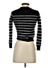 Amicale Stripes Black Turtleneck Sweater Size XS - photo 2