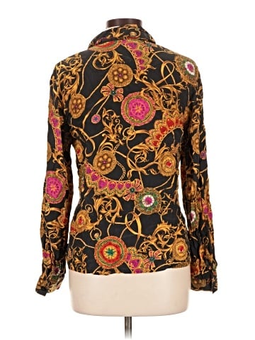 Dana Buchman Long Sleeve Silk Top (view 2)