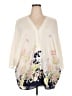 Rose + Olive 100% Polyester Ivory Kimono Size 2X - photo 1