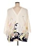 Rose + Olive 100% Polyester Ivory Kimono Size 2X - photo 2