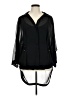 Chico's 100% Polyester Black 3/4 Sleeve Blouse Size XL (3) - photo 1