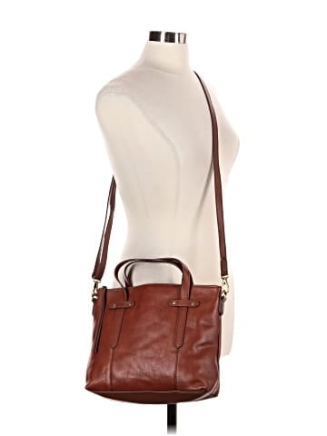 Fossil Leather Satchel (view 2)
