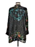 Johnny Was 100% Silk Black Long Sleeve Silk Top Size M - photo 2