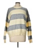 Faded Rose Stripes Gray Pullover Sweater Size L - photo 1