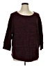 Boutique + 100% Acrylic Burgundy Pullover Sweater Size 1X - photo 1