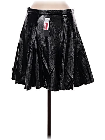 Topshop Faux Leather Skirt (view 2)