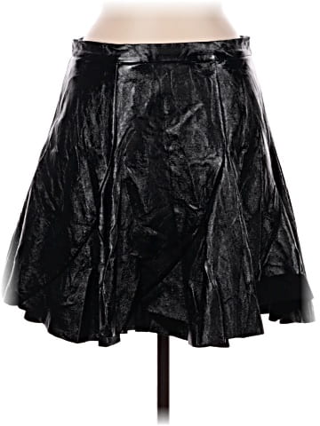 Topshop Faux Leather Skirt (view 1)