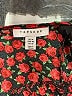 Topshop 100% Polyester Red 3/4 Sleeve Blouse Size 10 - photo 7