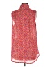 CAbi 100% Polyester Red Sleeveless Blouse Size M - photo 2